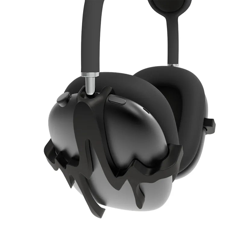 VYNTRIX Liquid Black Earphone Covers – Futuristic 3D Protective Shell