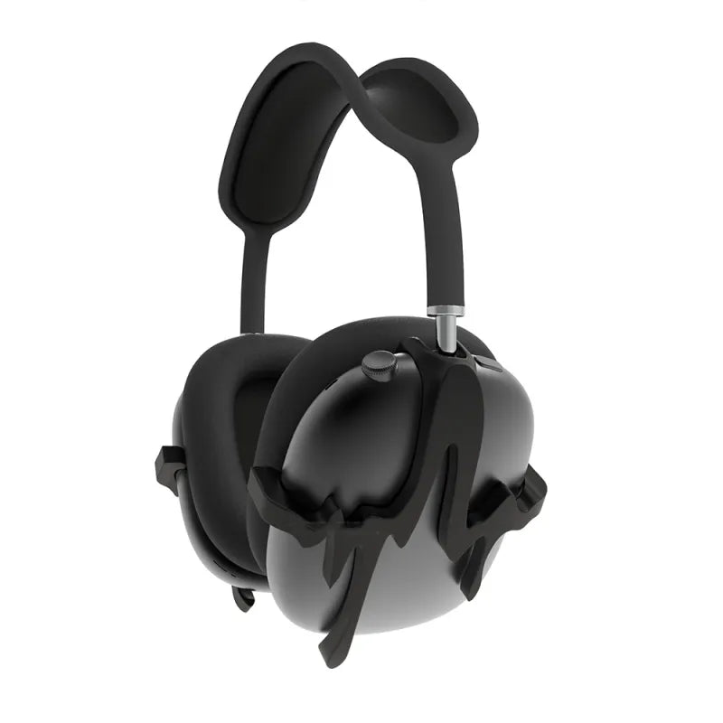 VYNTRIX Liquid Black Earphone Covers – Futuristic 3D Protective Shell