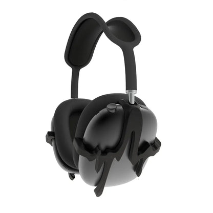 VYNTRIX Liquid Black Earphone Covers – Futuristic 3D Protective Shell