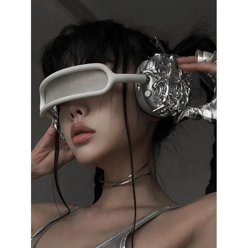 VYNTRIX Liquid Black Earphone Covers – Futuristic 3D Protective Shell